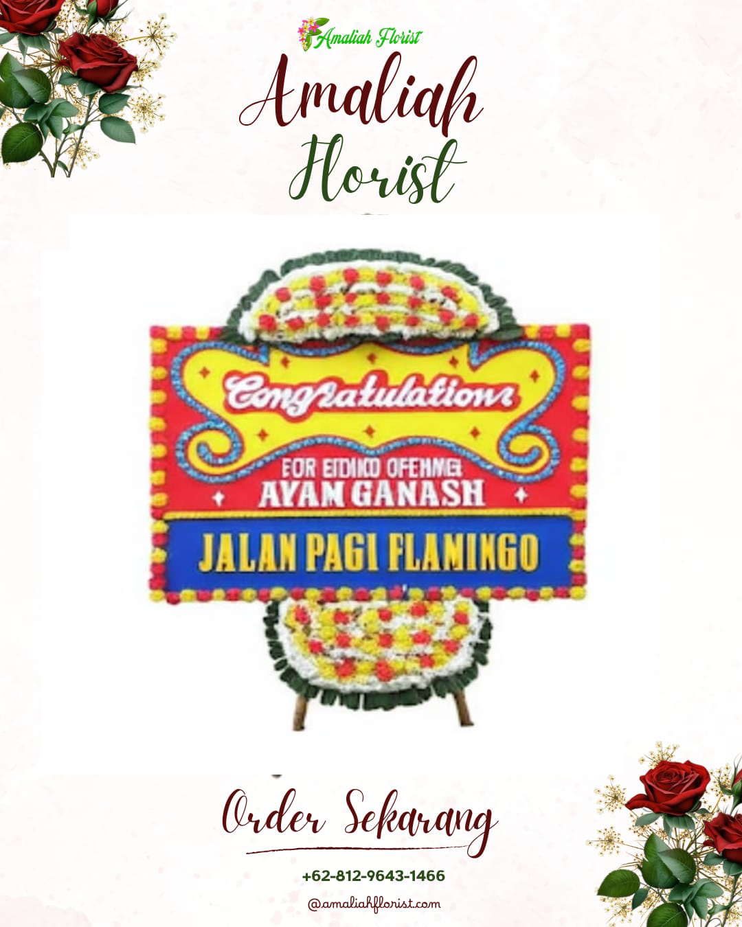 Sewa Papan Bunga Kampak